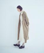 ビスコースリネンフラワー刺繍ワンピース
